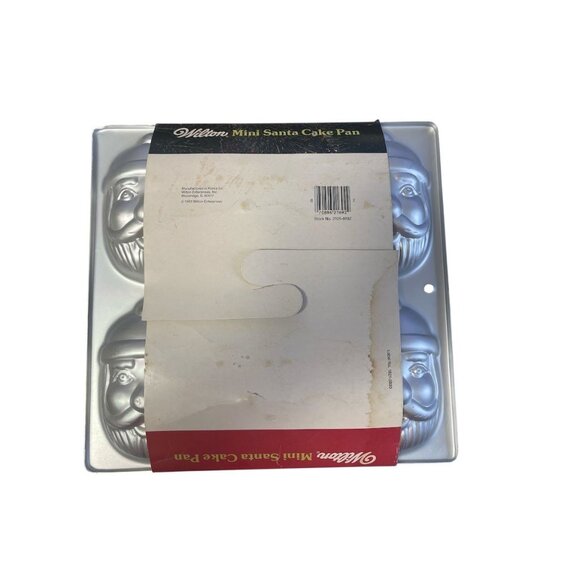 Wilton Mini Santa Cake Pan With 6 Cavities For Holiday Baking - Picture 4 of 4